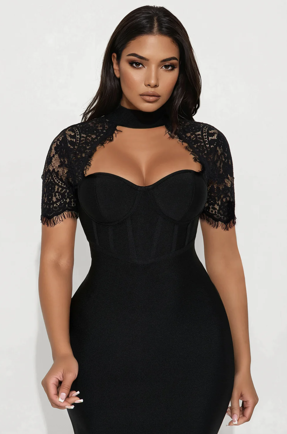 Limitless Potential Bandage Midi Dress - Black