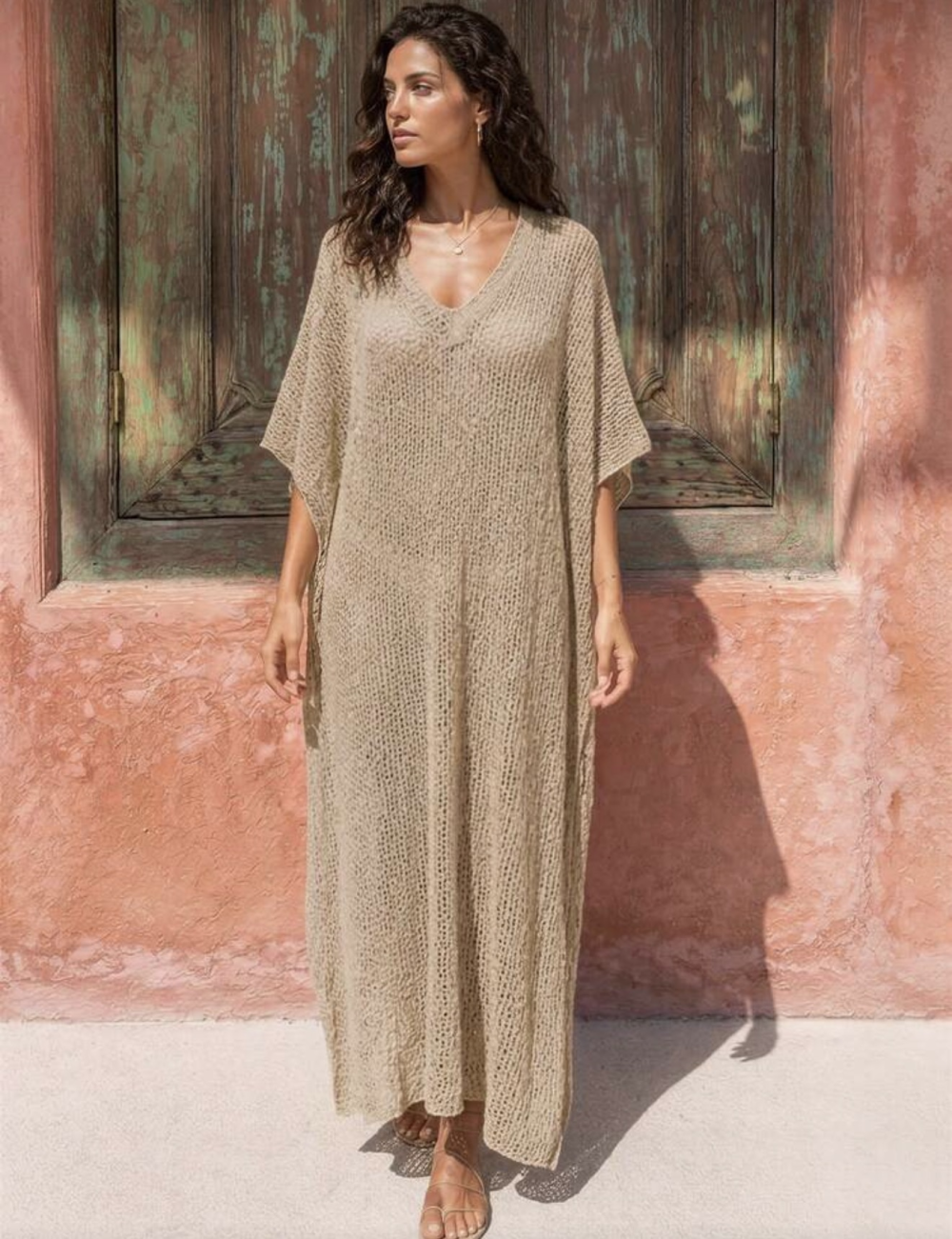 Max gold dress cover up