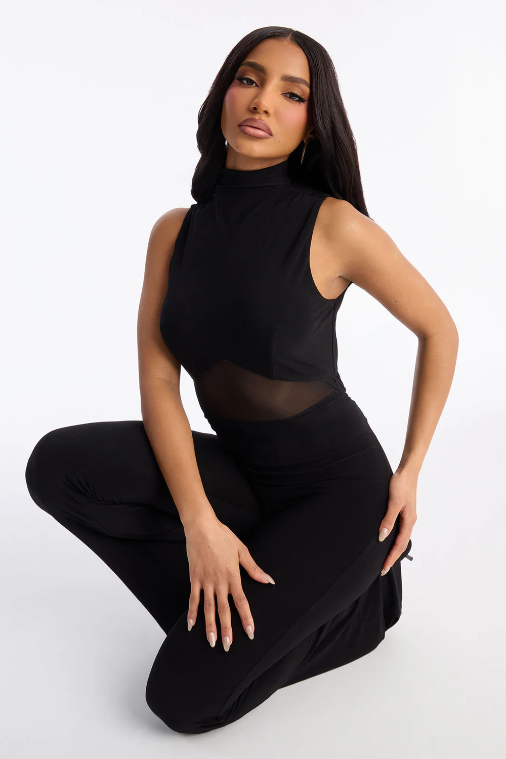 Kylie Mesh Cut Out Jumpsuit