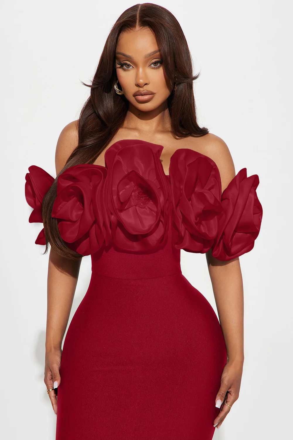 Rosetta Bandage Gown - Red