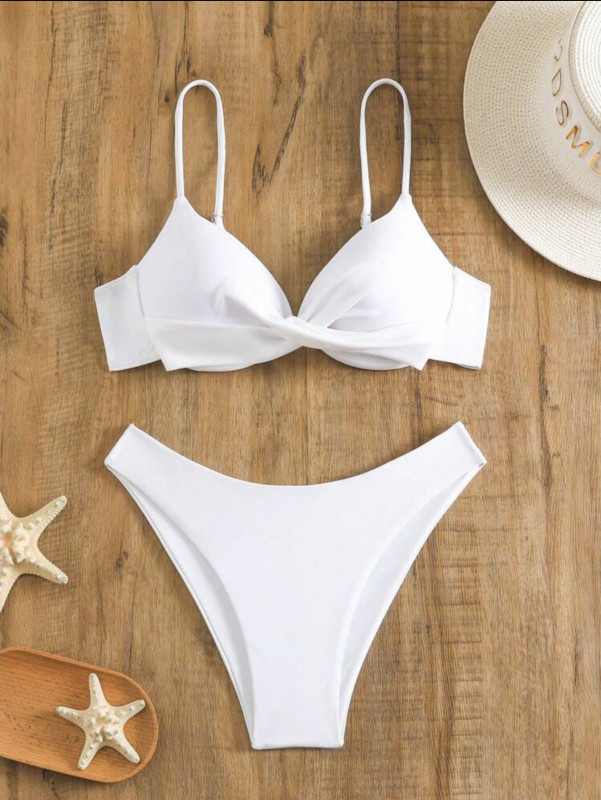 White push up bikini