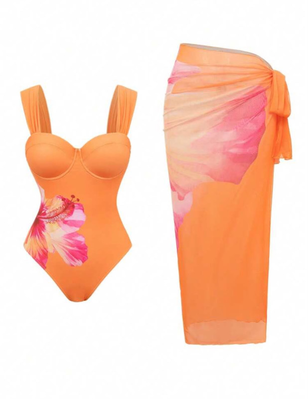 Orange Swimsuit 2pcs