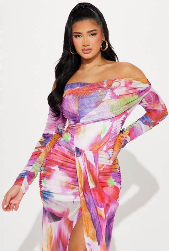 All You Need Mesh Skirt Set - Multi Color