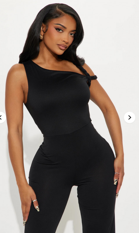 Never Ending Love Jumpsuit - Black