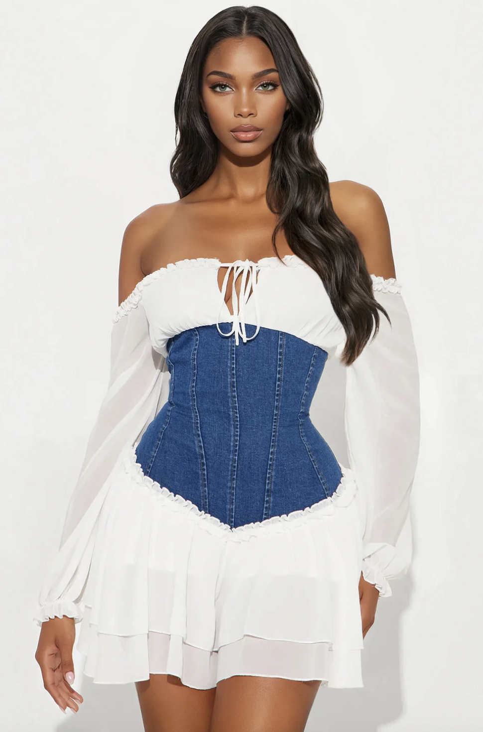 Roxanne Chiffon Mini Dress