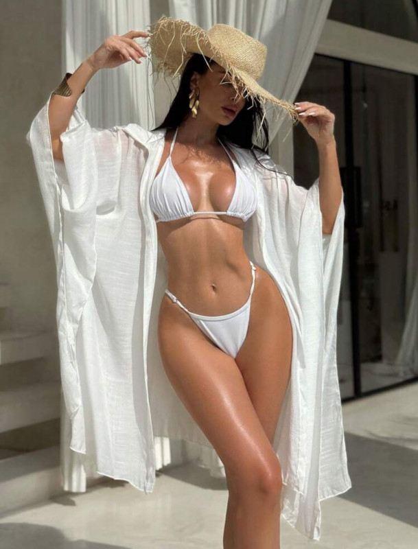 White oversized shirt cover up