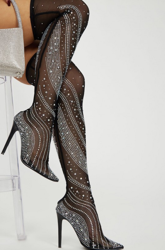 On A Getaway Over The Knee Heeled Boots