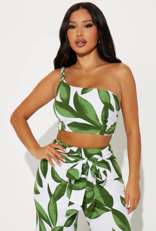Floral green set