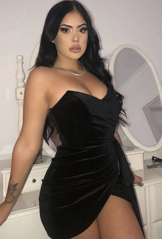 Sweet Revenge Velvet Mini Dress