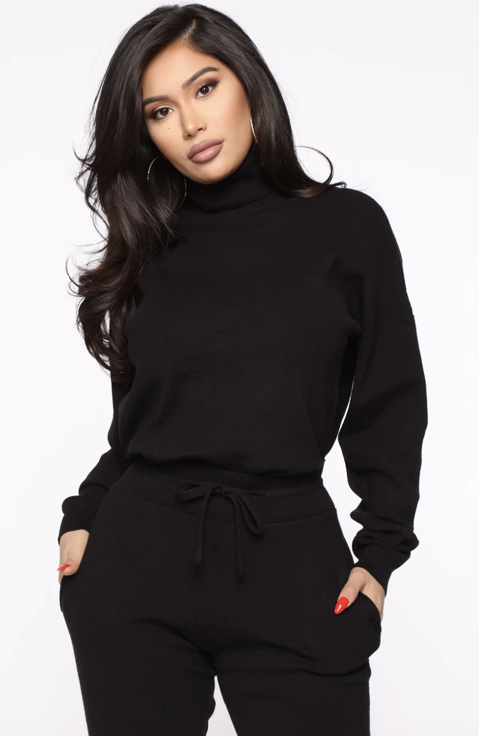 Chill Mami Sweater Set - Black