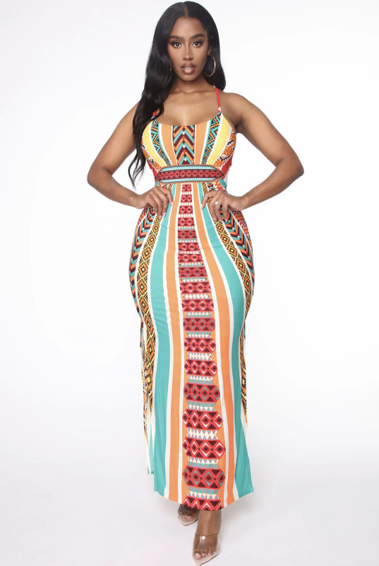 Sun Coast Dream Maxi Dress - Orange