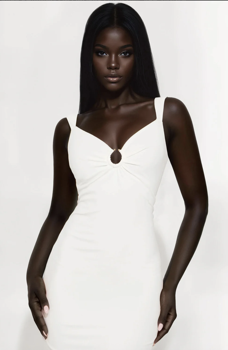 Katrina Backless Maxi Dress - White