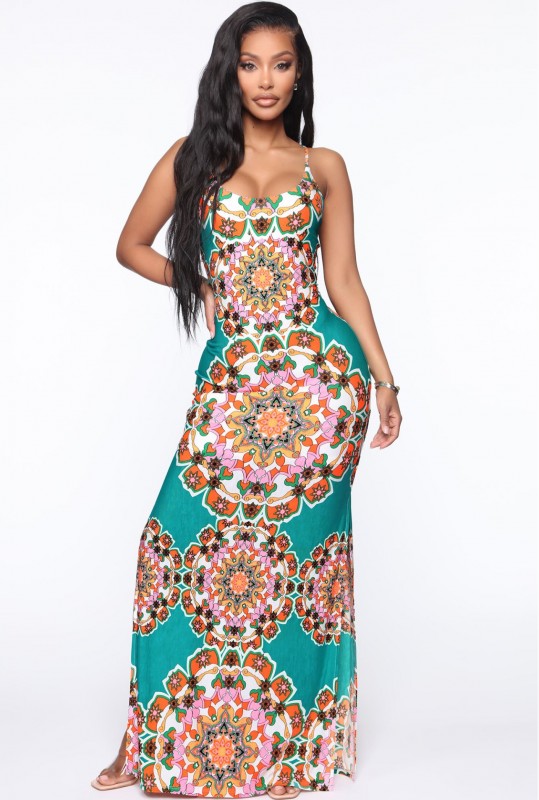 Kaleidoscope Days Dress - Jade