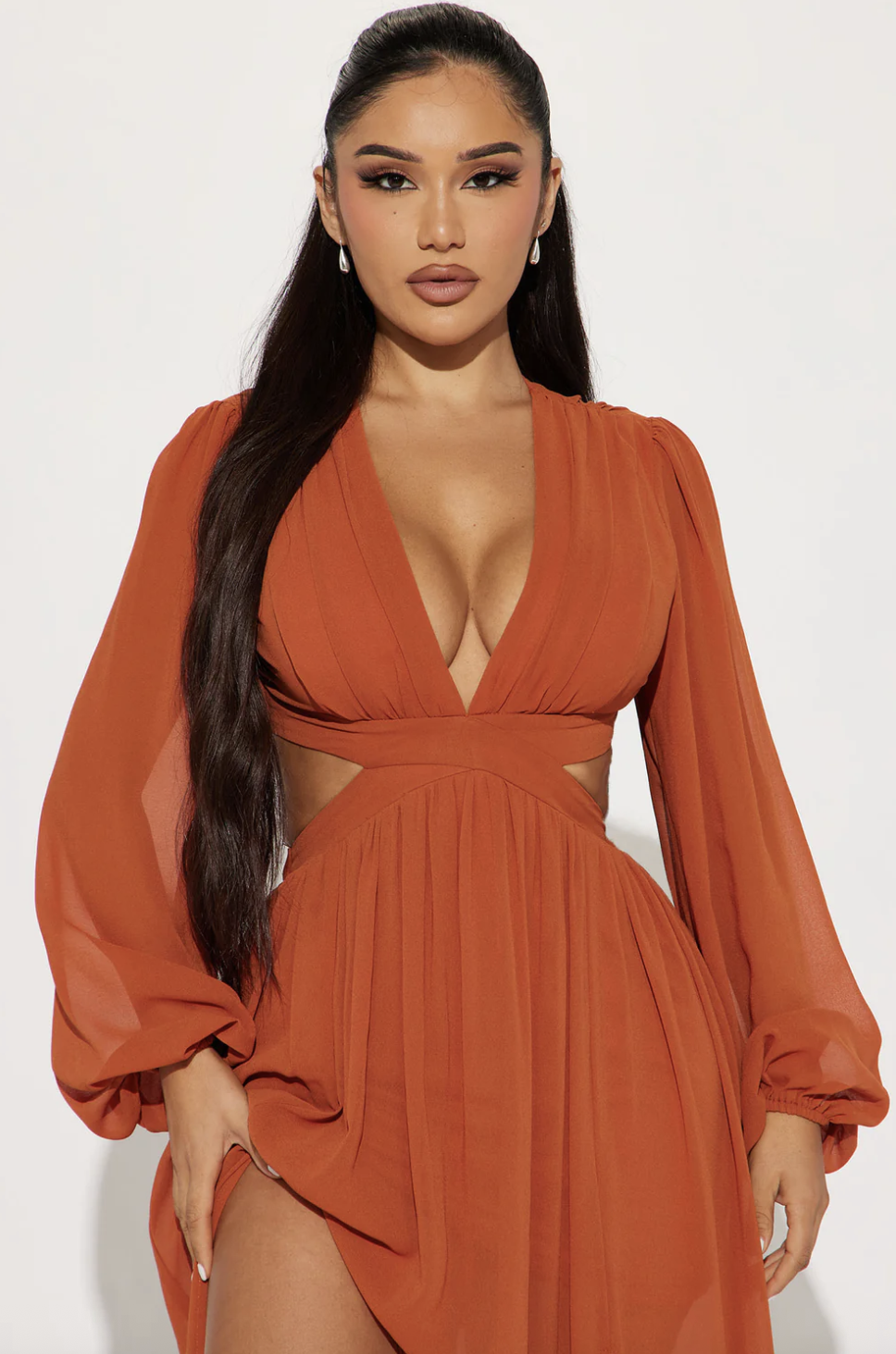 Natalia Maxi Dress - Cognac